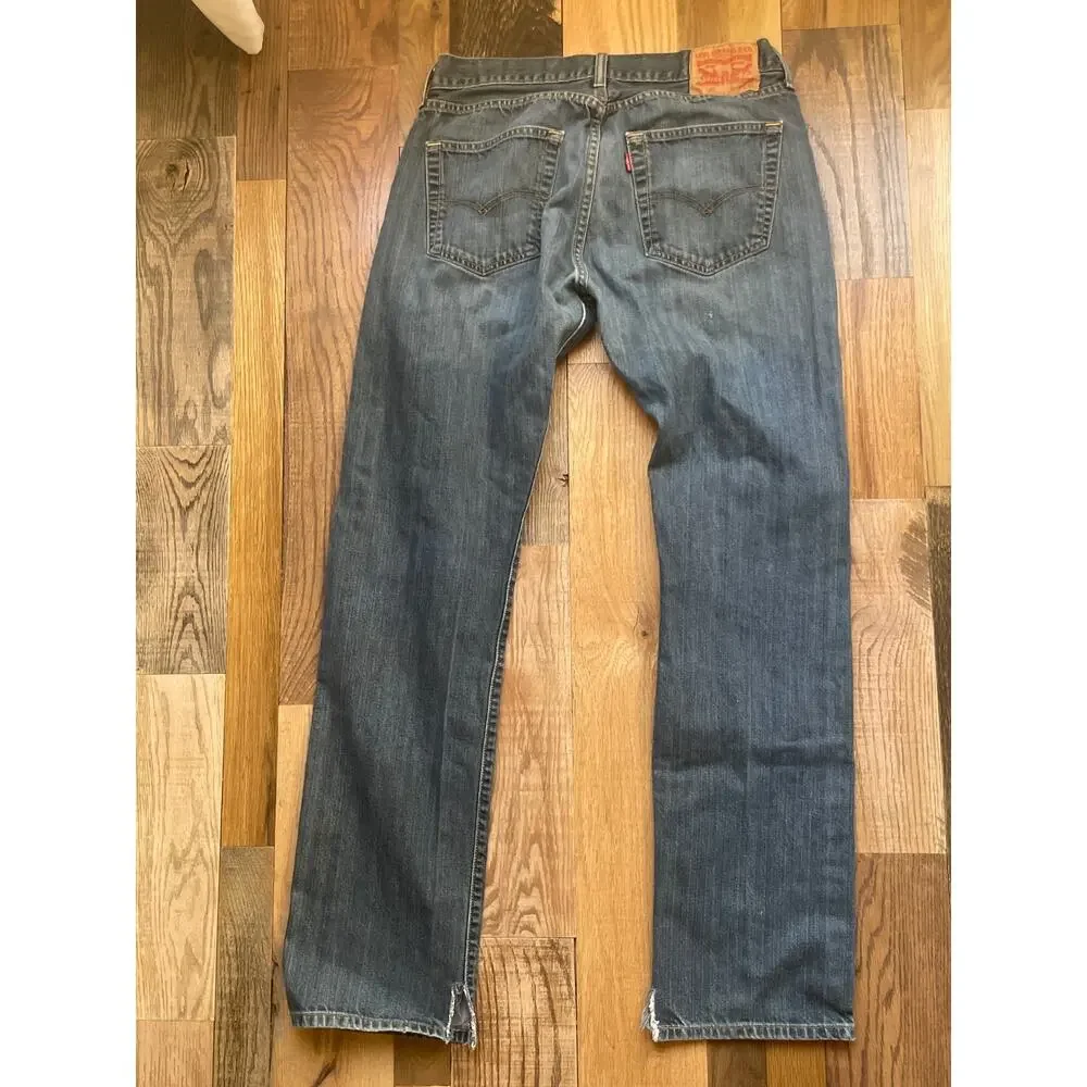 Levi's 501 Mens 33x34 Straight Leg Jeans Button Fly